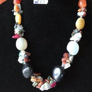#211  COLORFUL STONE Necklace, NWT, Bundle & Save